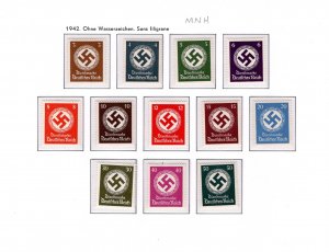 Germany MNH Official Stamps Dienstmarken Complete Set  Sc# O92-103