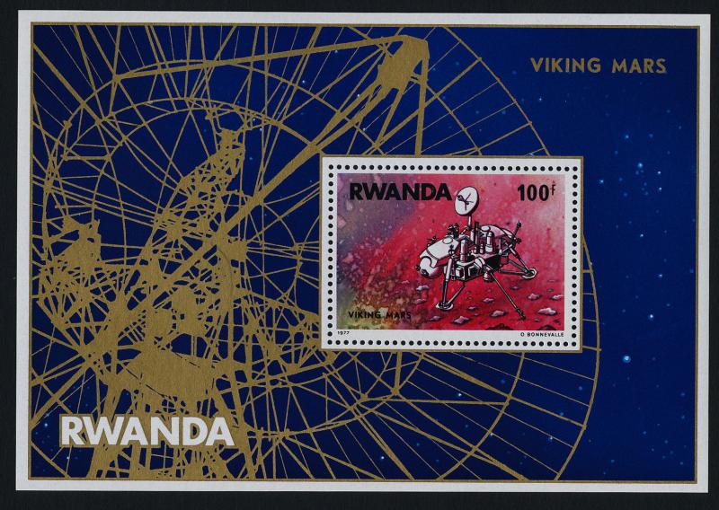 Rwanda 827 MNH Space, Viking landing on Mars