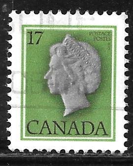 Canada 789iii: 17c Queen Elizabeth II, used, F-VF