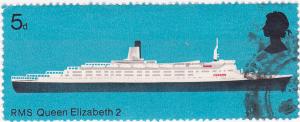 G.B. 1969 British Ships QE II 5d used SG 778