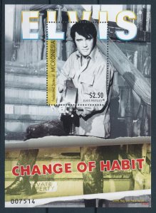 [107325] Micronesia 2009 Music Elvis Presley change of habit guitar Sheet MNH