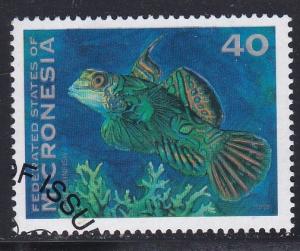 Micronesia # 163, Mandarin Fish, Used,