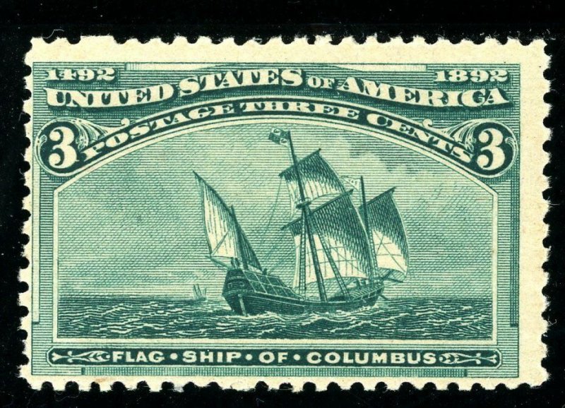 USAstamps Unused FVF US 1893 Columbian Expo Flagship Scott 232 OG MNH