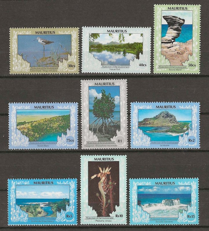 MAURITIUS 1989/98 SG 808A/816A MNH