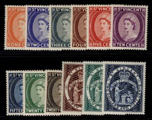 ST. VINCENT QEII SG189-200, 1955-63 complete set, NH MINT. Cat £35.