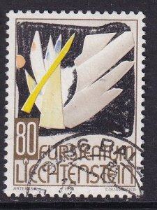 Liechtenstein   #1037 cancelled 1994  Christmas contemporary art 80rp