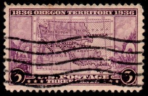 U.S. Scott #783: 1936 3¢ Oregon Territory Centennial, Used, F/VF