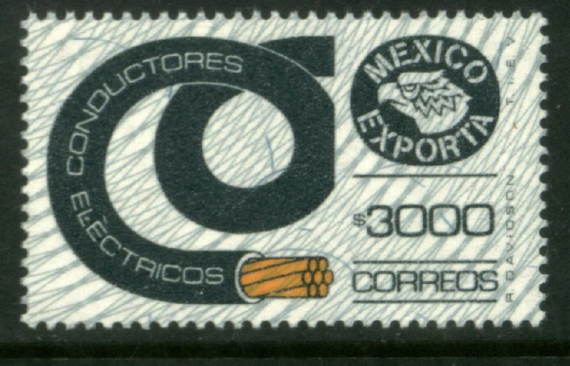 MEXICO Exporta 1503, $3000P Electrical Conductor Wmk Granite Paper 9 MINT NH VF