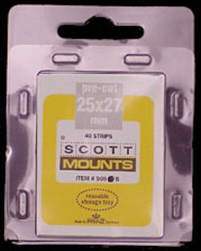 Scott/Prinz US Famous Americans Stamp Mounts Size: 25x27 Black #909 B