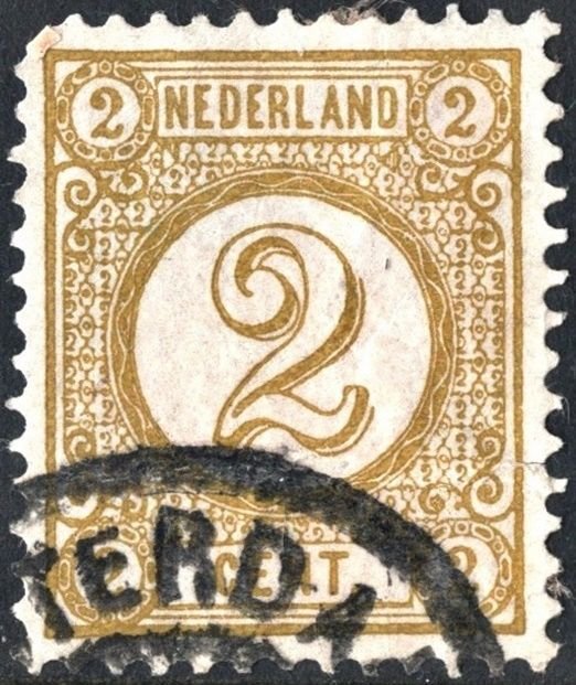Netherlands SC#36 2c Numeral (1876) Used