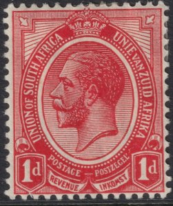 Sc# 3 1913-24 South Africa KGV King George V 1 pence issue CV $1.50