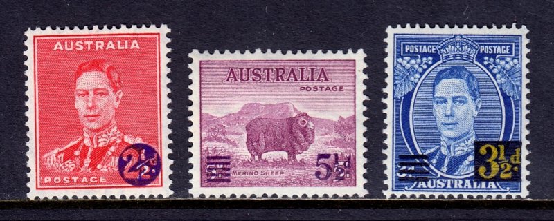 Australia - Scott #188-190 - MNH - SCV $8.25