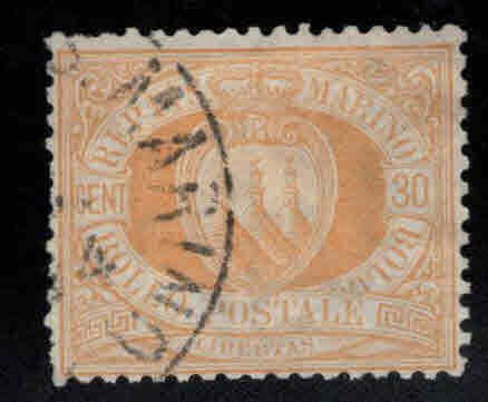 San Marino Scott 16 Used 1892 stamp