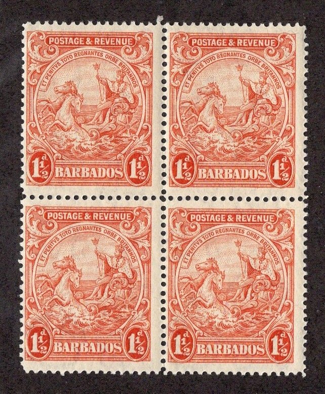 Barbados #168b Block of 4 F/MNH ~JM-2169