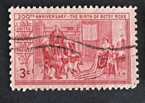 (S3) US: 3C 200th Anniversary  - Birth of Betsy Ross