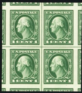 481, MNH 1¢ Superb JUMBO Center Line Block - PSE Graded 100J * Stuart Katz