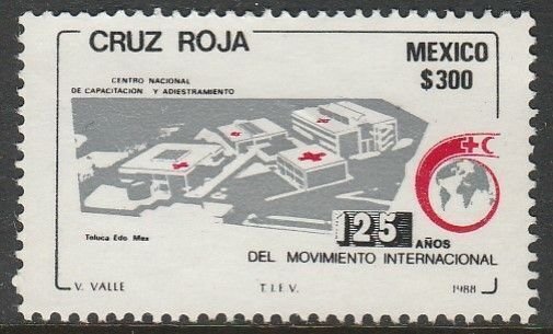 MEXICO 1557, RED CROSS & RED CRESCENT 125th ANNIVERSARY. MINT, NH. F-VF