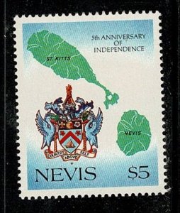 Nevis #570 MNH $5 map