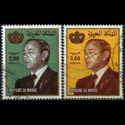 MOROCCO 1983 - Scott# 522-3 King Hassan 2-3d Used