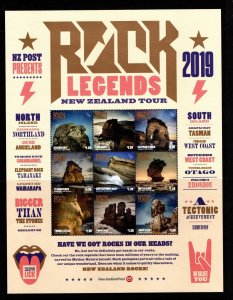 NEW ZEALAND SGMS4102 2019 ROCK LEGENDS NEW ZEALAND TOUR  MNH