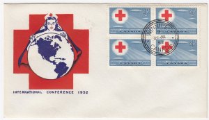 CANADA FIRST DAY COVER #317 RED CROSS CONFERENCE, LOT OF 3