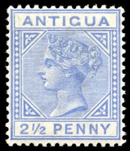 Antigua 1887 QV 2½d ultramarine TOP LEFT TRIANGLE DETACHED mnh. SG 27b.