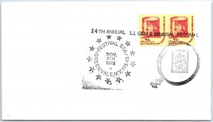 US SPECIAL EVENT COVER 14th ANNUAL LONG ISLAND GEM & MINERAL FESTIVAL 1976