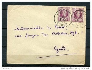 Belgium 1923 King Albert on Cover  Comines to Grand