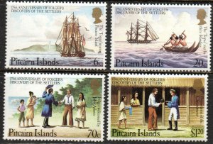 Pitcairn Islands Sc #225-228 MNH