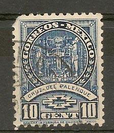 MEXICO STAMP VFU CRUZ DEL PALENQUE 10 CENTAVOS  # ME-24