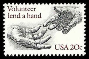 PCBstamps   US #2039 20c Volunteer, MNH, (19)