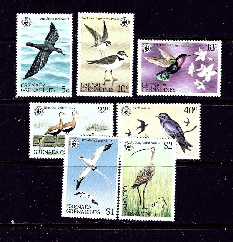 Grenada-Grenada 290-96 MNH 1978 Birds