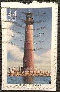 US #4412 Used Single OP Sand Island Lighthouse SCV $.40