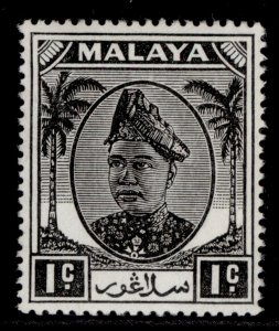 MALAYSIA - Selangor GVI SG90, 1c black, NH MINT.