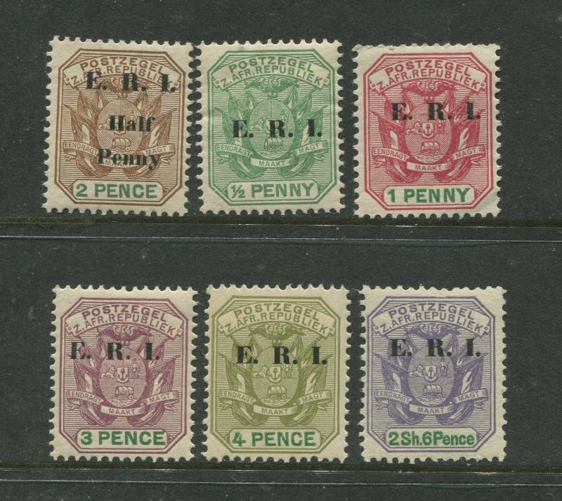 Transvaal - Scott 246-251 -Overprint Issue -1901 - MNH -Set of 6 Stamps