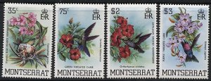 MONTSERRAT Sc 497-500  Mint NH set of Four  -  Birds