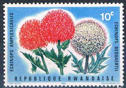 Rwanda 151 Unused Globe Thistle (R0391)+