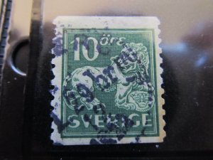 Sweden Sweden Sverige Sweden 1925 Unwmk 5o Perf 10 Fine Green Used A13P1F58-