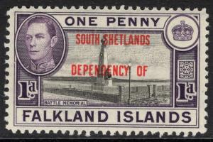 FALKLAND IS.DEP. SGD2 1944 1d BLACK & VIOLET MTD MINT