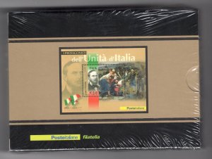 2011 Italy - Carlo Pisacane Silver Sheet, BF 67 MNH**