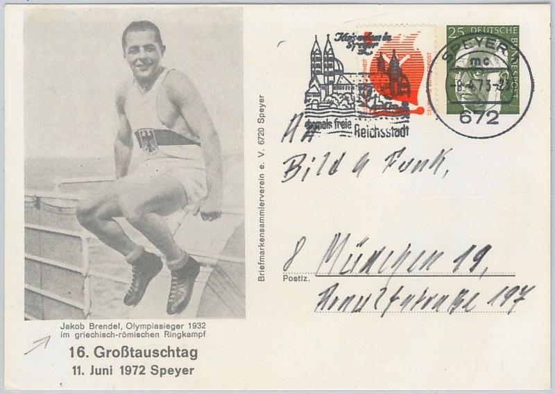 51147 -  OLYMPIC GAMES - GERMANY - POSTAL HISTORY: POSTAL STATIONERY CARD 1973