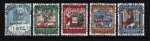 Switzerland B365-B369 used stamps superb cancels Pro Patria 1967