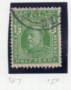New Zealand 1909-16 Ed VII Early Issue Fine Used 1/2d. 165381