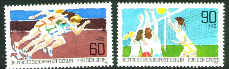 Germany Berlin Occupation Scott 9NB191-92 MNG 1982