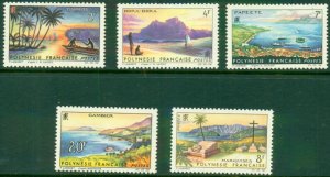 FRENCH POLYNESIA 211-15 MNH CV $28.50 BIN $14.50