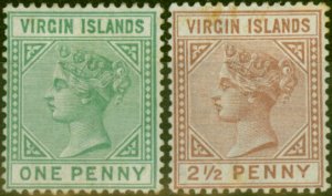 Virgin Islands 1879-80 Set of 2 SG24-25 Fine MM (2)