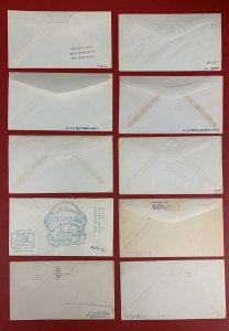 U.S., 1934-1952, Lot of 10 different Cacheted Naval Covers 