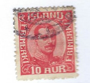 Iceland SC#115 Used F-VF hr...A fascinating spot!