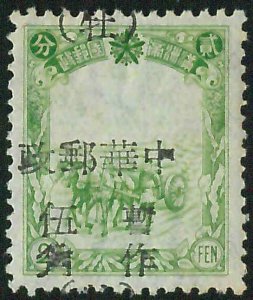 BK0985c - NORTHEAST CHINA - STAMPS - Mi  # B5 - MNH with SHIFTED OVERPRINT!