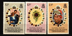Falkland Island Dependencies -  Unused NH Scott 1L59 - 1L61